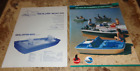 2-lot vintage assorted boat brochures in good shape used