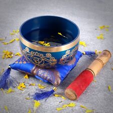 ibetan Singing Bowl Set with Mallet, Silk Cushion - Perfect for Relaxation