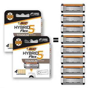 BIC Flex 5 nachfüllbare Rasierpatronen für Männer 8 Stück ultradünne Klingen - Bild 1 von 8