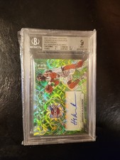 2017-18 Panini Spectra Locked In Autographs Neon Green #11 Hakeem Olajuwon...