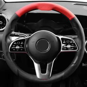 Universal Car Steering Wheel Cover Breathable Leather Anti-slip Car Accessories - Picture 1 of 11