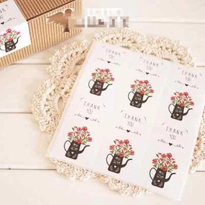 Elegant THANK YOU Sticker Seal Label for Gift Box Soap Craft Packaging Decoratio - Picture 1 of 5