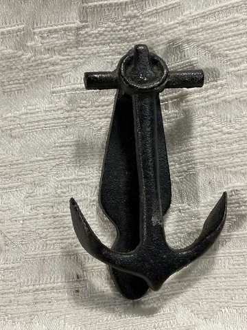 Vintage  Nautical Theme Boat Anchor Door Knocker - 4 in X 2.25 in -- 4528 Cover