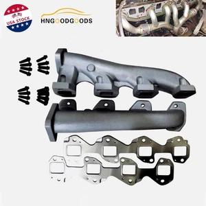 Exhaust Manifolds Headers & Gaskets For 2001-2016 GM LB7 6.6L Duramax High Flow - Picture 1 of 12