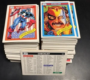 1990 Impel Marvel Universe Cards 1-162 (NM) - You Pick - Complete Your Set - Picture 1 of 3