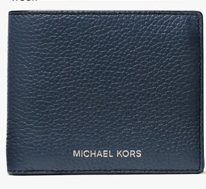 MICHAEL KORS SCHWARZ COOPER HERREN genarbtes Leder Brieftasche mit Münzfach    - Bild 1 von 6