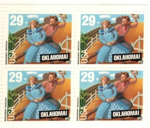 OKLAHOMA--Block of 4 Collectible Stamps--FREE SHIPPING - Picture 1 of 1