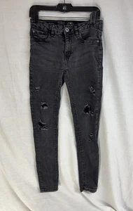Lucky Brand Jeans Youth Girls 14 Black Stretch Zoe Skinny Distressed. - Picture 1 of 11