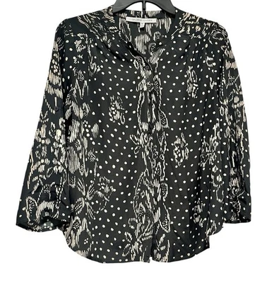 Blusa Top Collective Concepts Mediana Pequeña Manga Larga Con Botones Poliéster Foto 1 de 4