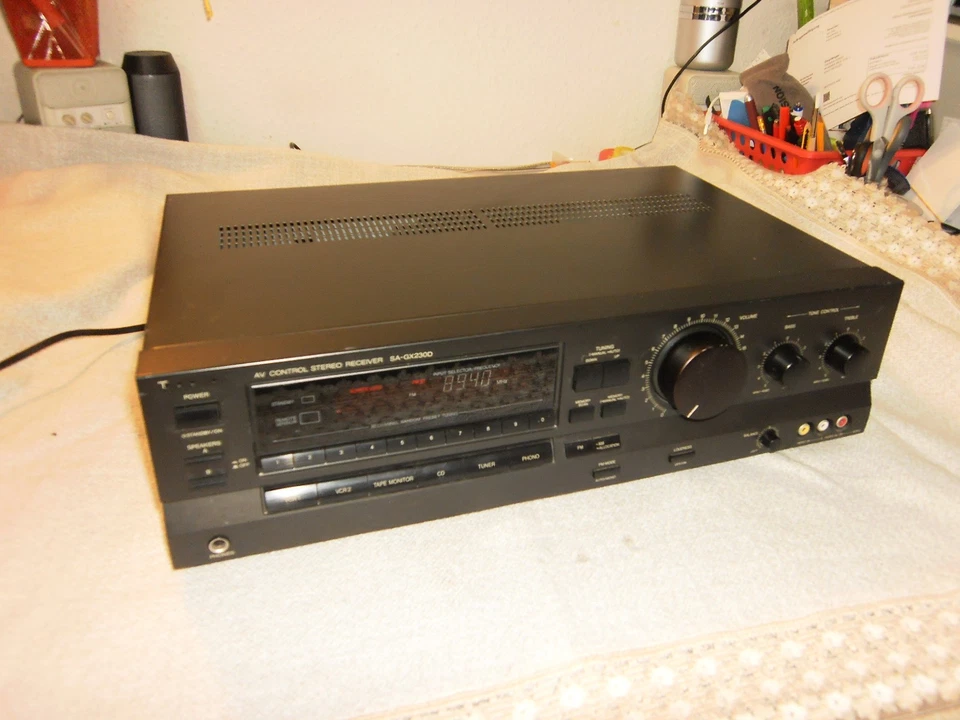 TECHNICS SA_GX 230D, 260 W, Stereo + AV RECEIVER- VERSTÄRKER, Funk. - Defekt!/69 - Bild 1 von 4