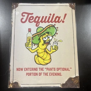 Tequila, Antique Rustic Metal Sign Great Classic. Great For Garage,Dorm,ManCave￼ - Picture 1 of 1