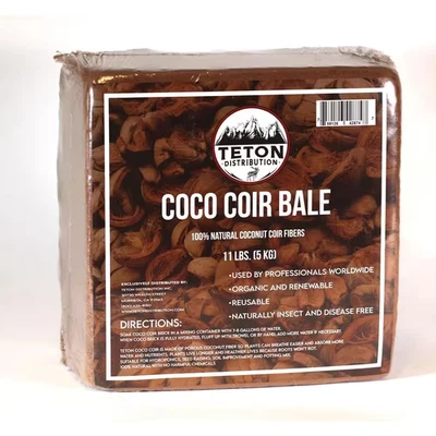 11 Lbs. Coco Coir Potting Soil for Indoor Plants and Outdoor Plant the Coconut C Foto 1 de 4