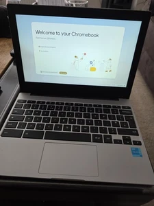 Samsung Chromebook Go 11.6in QHD Laptop Intel Celeron, 4GB RAM, 64GB Storage - Afbeelding 1 van 4