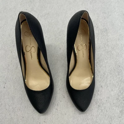 Zapatos de salón Jessica Simpson para mujer Parisah plataforma tacón de aguja 9,5 negro serpiente Foto 1 de 4