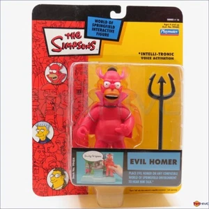 The Simpsons Evil Homer World of Springfield series 16 figure  Playmates - worn - Picture 1 of 4