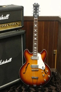 Raro Epiphone Años 80 HECHO EN JAPÓN CASINO Etiqueta Naranja De Colección SB con HC Hecho en Japón - Imagen 1 de 24