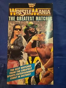 WWF Wrestle Mania The Greatest Matches VHS Tape Vtg 1994 Titan Sport GoodTime - Foto 1 di 3