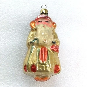 Alter Vintage Glas Weihnachten Tannenbaumschmuck Neujahr X-mas Deko Weihnachtsmann - Bild 1 von 5