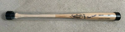 Bate de béisbol firmado/autografiado por Hank Aaron Louisville Slugger con holo Steiner Foto 1 de 4