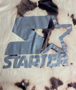 Starter Metallic Acid Wash Distressed Vintage Style Tshirt Gr. Lg Center C26 - Bild 1 von 5
