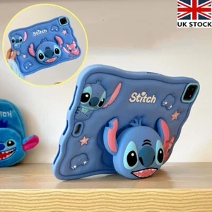 3D Wave Lilo Stitch Silicone Case For iPad 7/8/9th Gen 10.2' Mini 6 Air4 11' UK - Picture 1 of 11