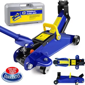 High Lift 135-320mm Hydraulic Floor Trolley Jack 2 Ton Tonne Car 4x4 Van SUV - Picture 1 of 23