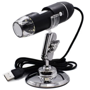 Microscopio 1000X Zoom LED USB Digital Lupa Endoscopio Cámara Video + Soporte - Imagen 1 de 3