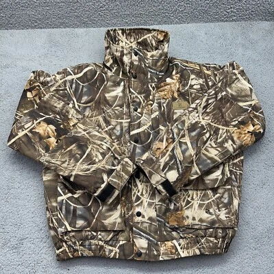 Game Winner Men’s Size Large Brown Camouflage Hunting Coat Winter Jacket - Image 1 of 4