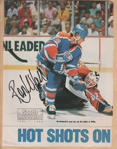 Ron Hextall Philadelphia Flyers former  goalie signed 8 x 10 paper photo