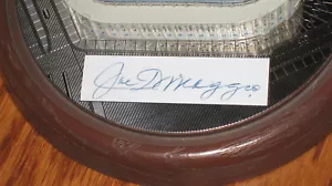Joe DiMaggio AUTO Yankee Stadium scultura Hawthorne Cooperstown in scatola originale - Foto 1 di 9