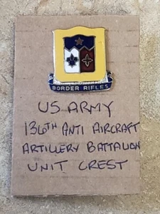 136th Anti Aircraft Artillery Battalion Unit DUI Crest - Picture 1 of 3