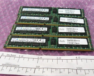 Samsung 64GB (4x 16GB) PC3L-12800R Cisco Server Memory M393B2G70BH0-YK0 [G3N] - Afbeelding 1 van 3