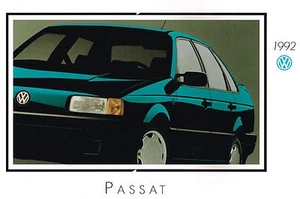 BIG 1992 Volkswagen VW PASSAT Brochure / Catalog with Color Chart: CL,GL,Wagon, - Picture 1 of 7