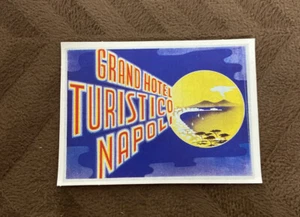 GRAND HOTEL TURÍSTICO NAPOLI ~ Etiqueta de equipaje / Pegatina - Imagen 1 de 4