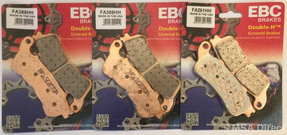 EBC FRONT and REAR Brake Pads Fits HONDA XL1000 VARADERO (ABS) (2004 to 2011) - Image 1 of 4