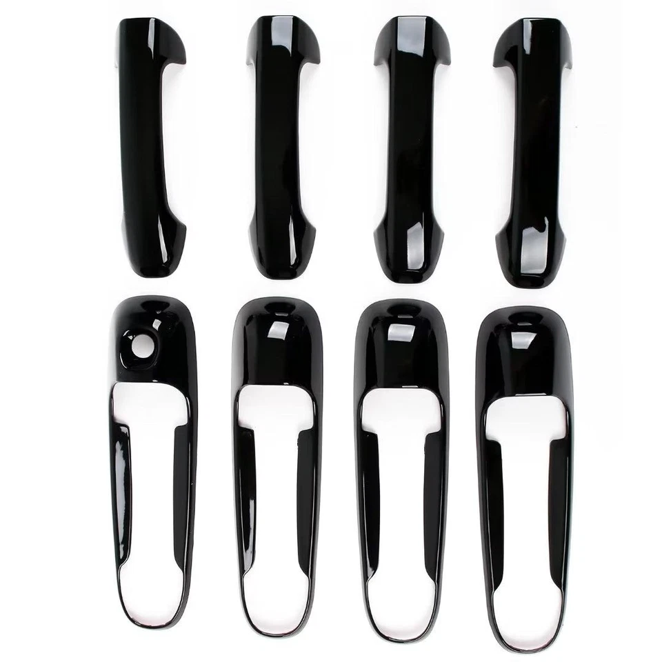 Outer Door Handle Cover Trim For 2005-2011 Dodge Dakota Durango 8P Glossy Black - Image 1 of 1