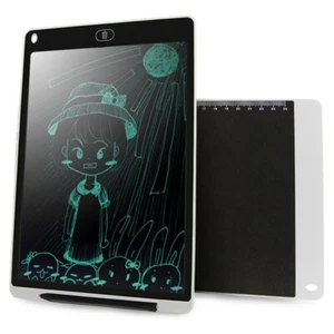 Tavoletta Grafica LCD 12" con Penna – Blocco Note Digitale Portatile (Bianca) - Foto 1 di 14