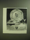 1974 Baccarat Crystal, Ceralene China and Christofle Silver Ad