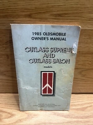 1985 Oldsmobile Cutlass Supreme Salon Factory Original Glovebox Owners Manual - Image 1 of 4