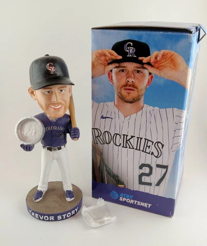 2021 MLB Colorado Rockies #27 Trevor Story "StoryTime" Clock SGA Bobblehead Cover