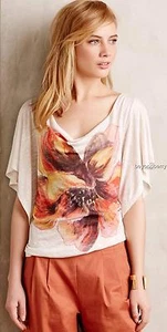NEU Anthropologie florierter Wasserfallausschnitt von Meadow Rue Größe L - Bild 1 von 5