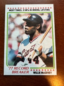 1978 Topps - Record Breaker #3 Willie McCovey