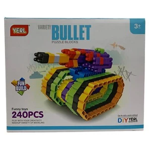 Variety Puzzle Blocks 240 Pieces Assorted Colours Unisex Kids Building Toy - Imagen 1 de 6