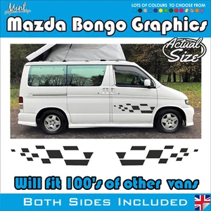 MAZDA BONGO Camper Side Friendee Calcomanías a Rayas Pegatinas Furgoneta Gráficos SIN P&P 0037 - Imagen 1 de 3