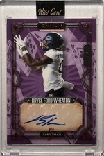 2023 Wild Card - Bryce Ford Wheaton RC Auto #3/4 West Virginia/New York Giants