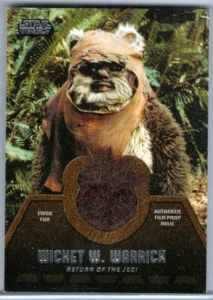 STAR WARS 2013 TOPPS JEDI LEGACY AUTHENTIC EWOK FUR RELIC ER-1 WICKET W. WARRICK - Picture 1 of 2