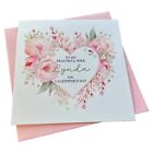 Personalised Valentine's Day Floral Heart Theme Card-Girlfriend-Wife-Partner