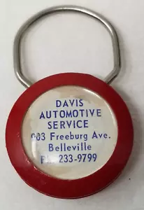 Davis Automotive Service Schlüsselanhänger Belleville Illinois IGOA 1970 Kunststoff Vintage - Bild 1 von 6
