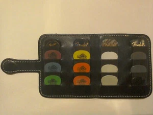16 x Top Quality Plectrums Fender Jim Dunlop Tortex & Nylon Guitar Picks+ WALLET - Picture 1 of 9