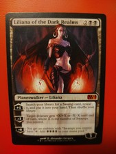 MTG Liliana of the Dark Realms -Magic 2014- LP Free Shipping Magic the Gathering